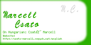 marcell csato business card